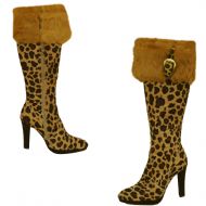 Cochni Tall Dress Boots  for Women - Leopard